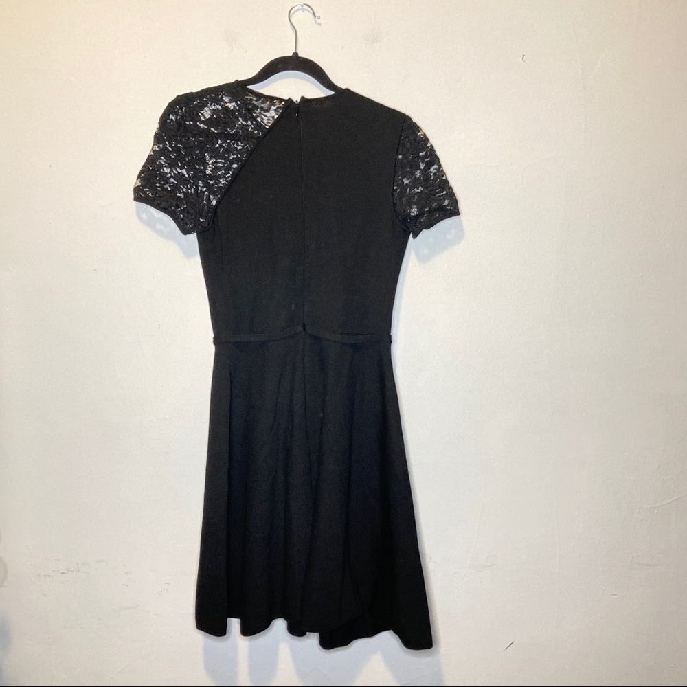 Giambattista Valli Black Fit Flare Sweater Dress S